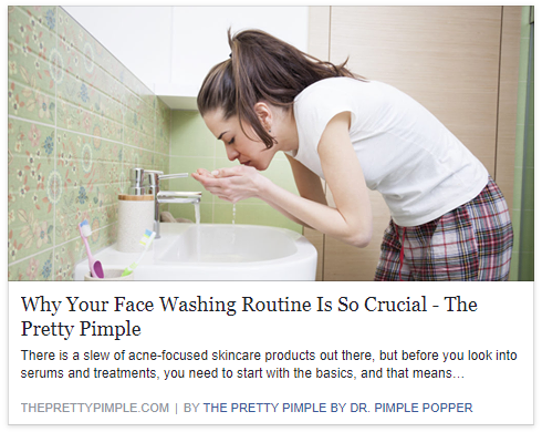 A face washing routine is a crucial step…